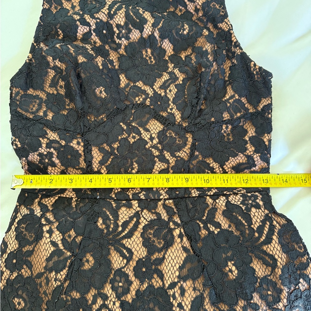 French Connection Black and Tan Halter Sheath Mini Dress - Picture 7 of 10